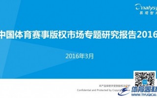 2016中国体育赛事版权市场专题研究报告