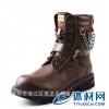 高龙步 男靴韩版马丁靴男士英伦潮流短靴军靴 1387 棕色