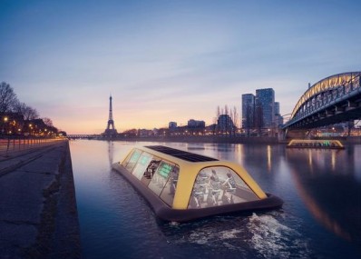 巴黎新景点踩飞轮赏河景健身发电游塞纳河