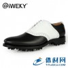 艾维基高尔夫球鞋真皮鞋子手工鞋奢侈品男鞋正品黑白拼接定制鞋潮