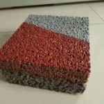 海绵城市透水系统透水混凝土彩色透水混凝土压花地坪胶粘石地坪